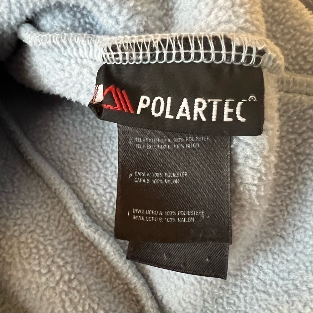 THE NORTH FACE Powder Blue Thick Fleece Jacket Long Sleeve Zip Up XS Polartech - Picture 6 of 15
